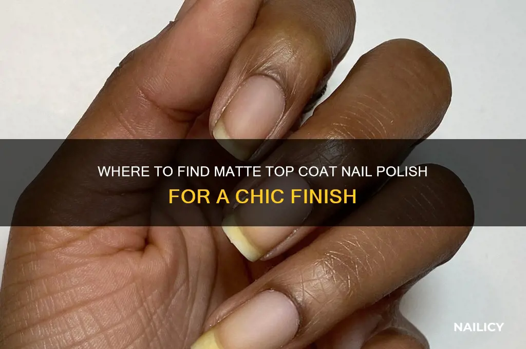 can you buy matte top coat nail polish