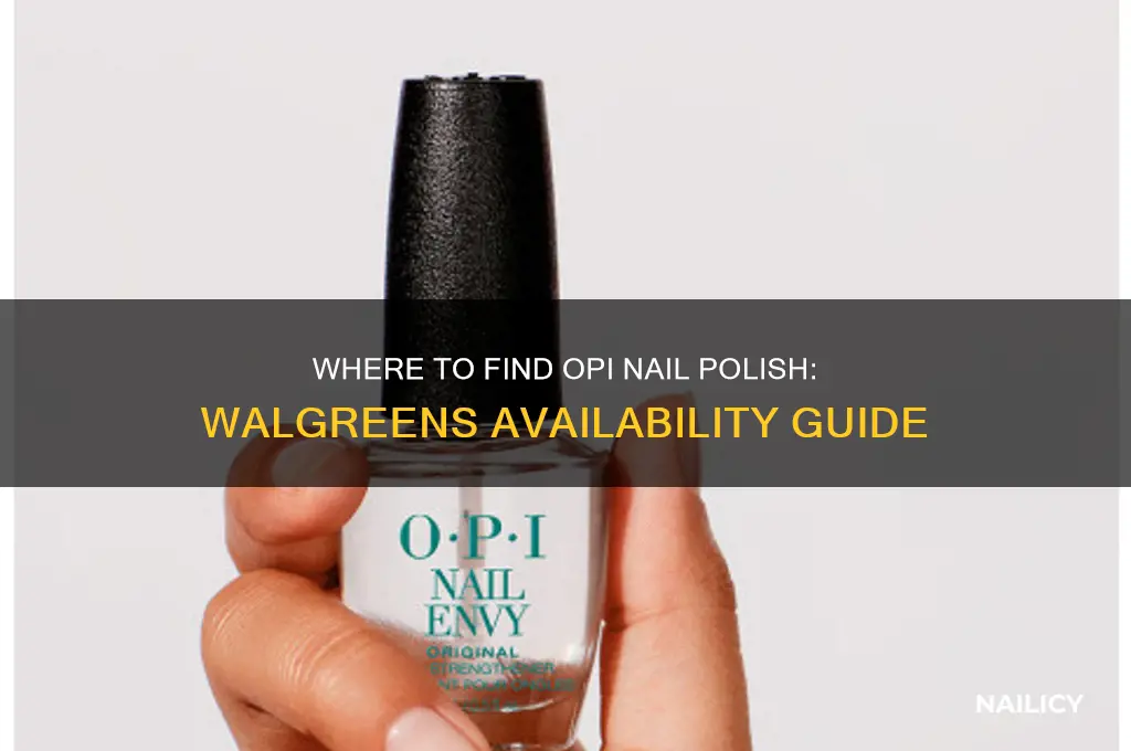 can you buy opi nail polish at walgreens