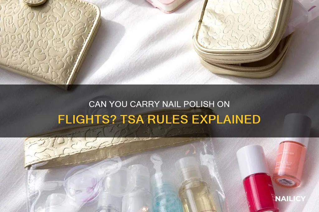Can You Bring Nail Polish On An Airplane