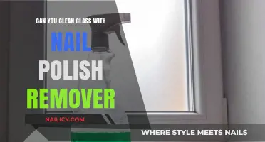 How to Clean Glass with Nail Polish Remover?