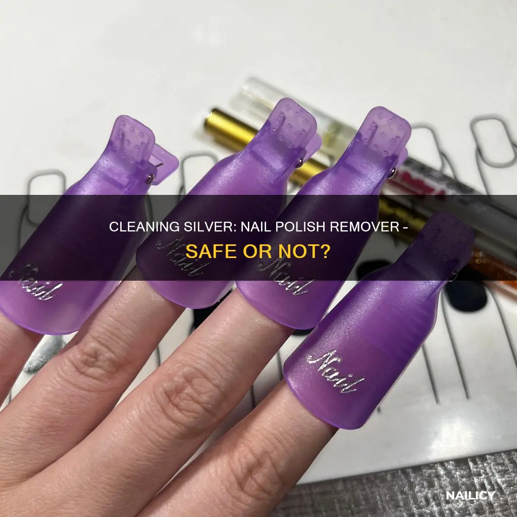 can you clean silver with nail polish remover