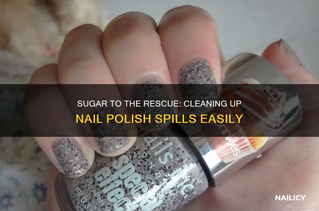 can you clean up nail polish with sugar