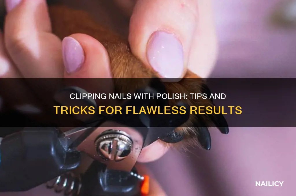 can you clip your nails with polish on them