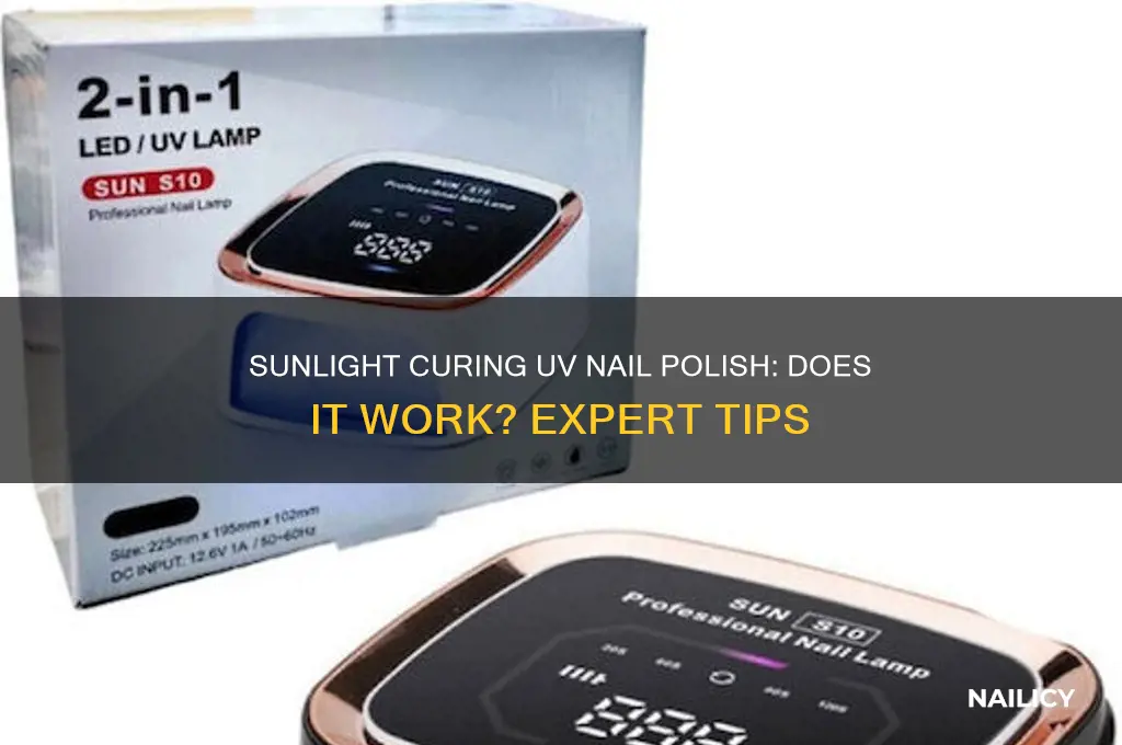 can you cure uv nail polish in sunlight