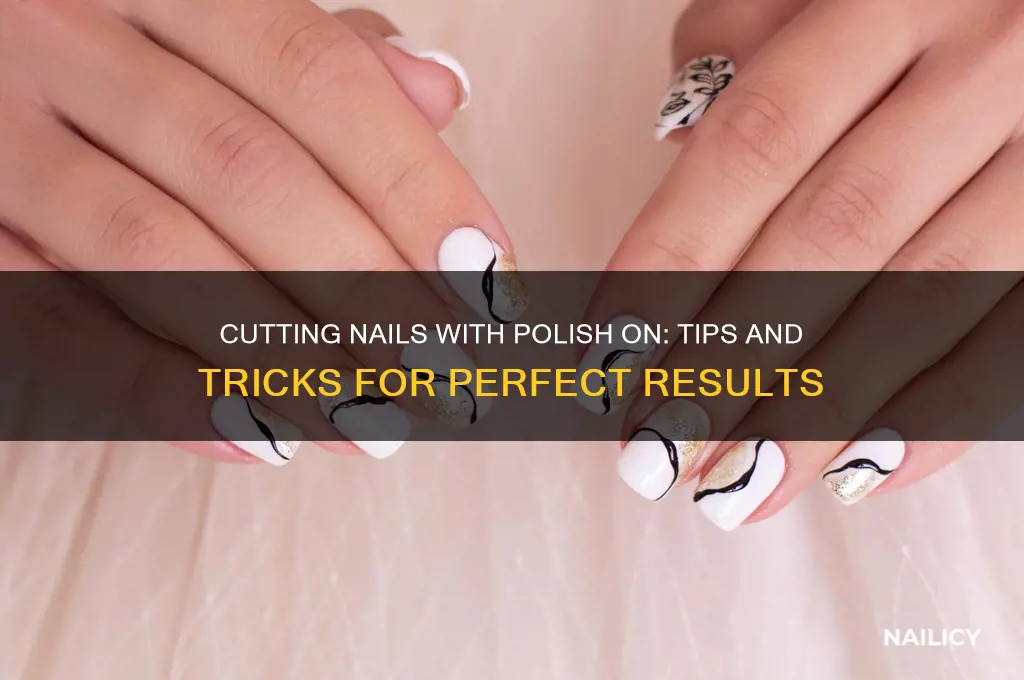 can you cut nails with nail polish on