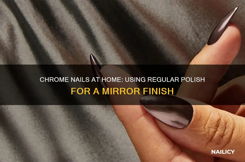 can you do chrome nails with regular nail polish