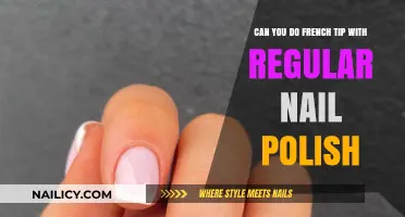 French Tip at Home: Using Regular Nail Polish for Classic Nails