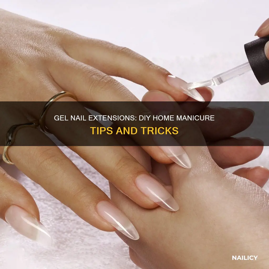can you do gel nail extensions at home