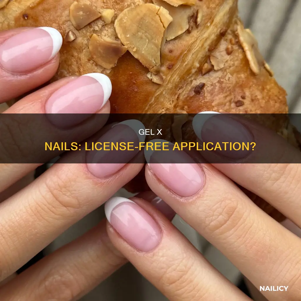 can you do gel x nails without a license