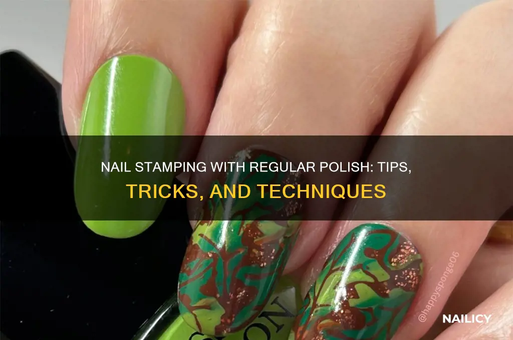 can you do nail stamping with regular polish