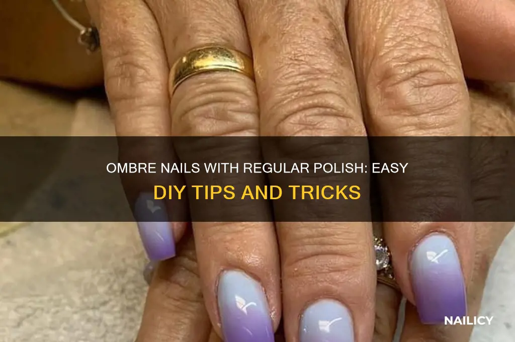 can you do ombre nails with regular polish