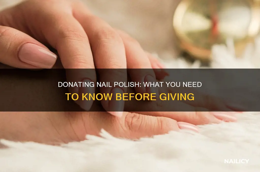 can you donate nail polish