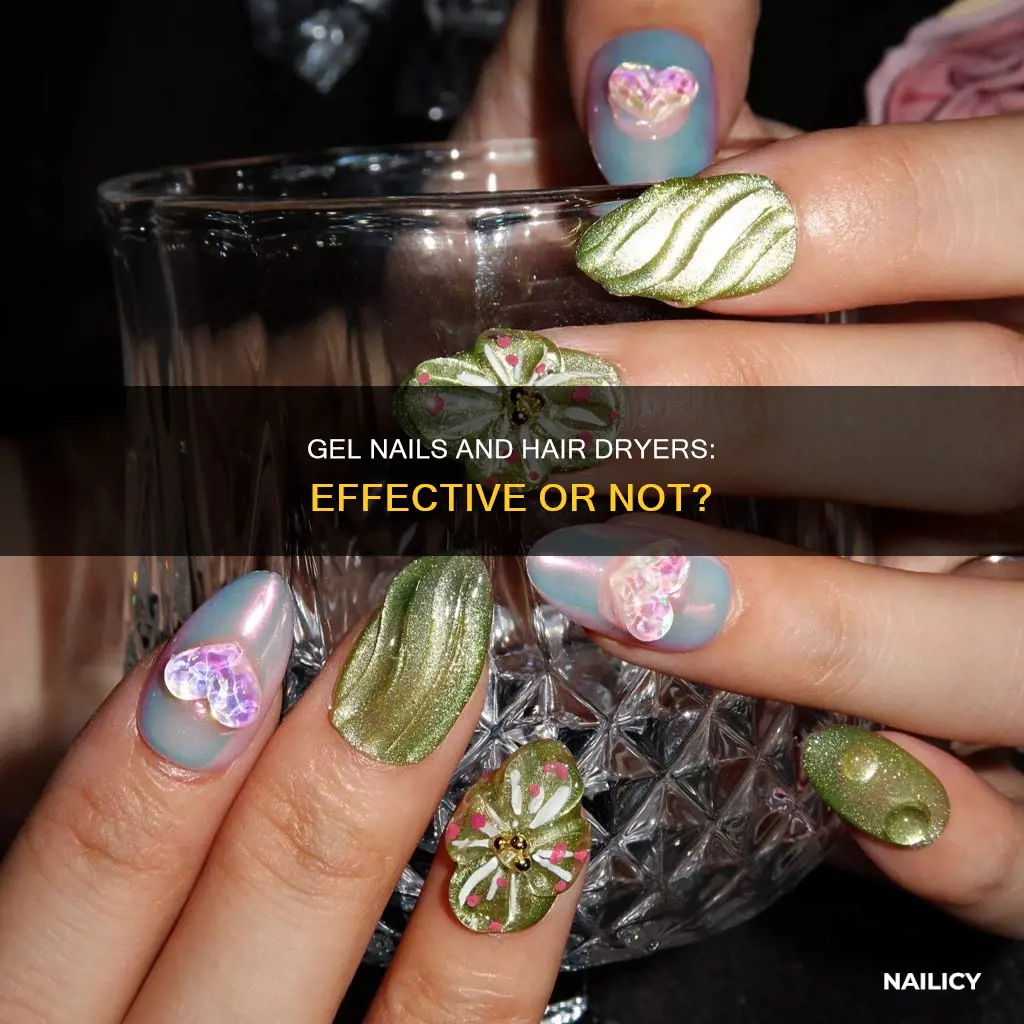 can you dry gel nails with a hair dryer