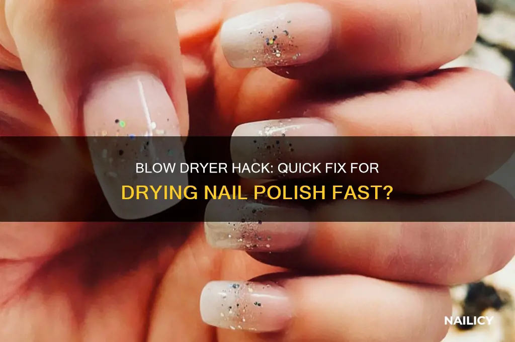 can you dry nail polish with a blow dryer