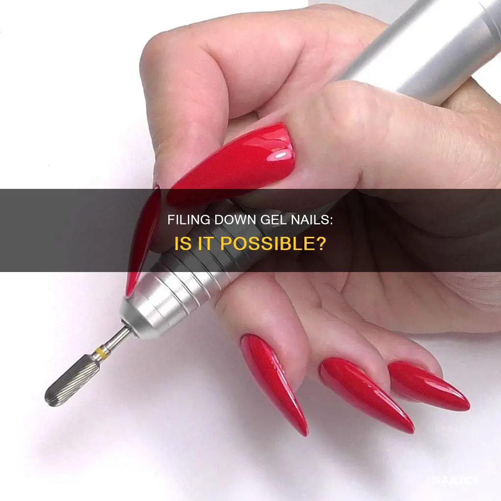 can you file down gel nails
