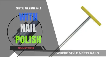 Fixing Ball Holes with Nail Polish: A Creative DIY Solution