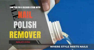 How to Fix Bleach Stains with Nail Polish Remover