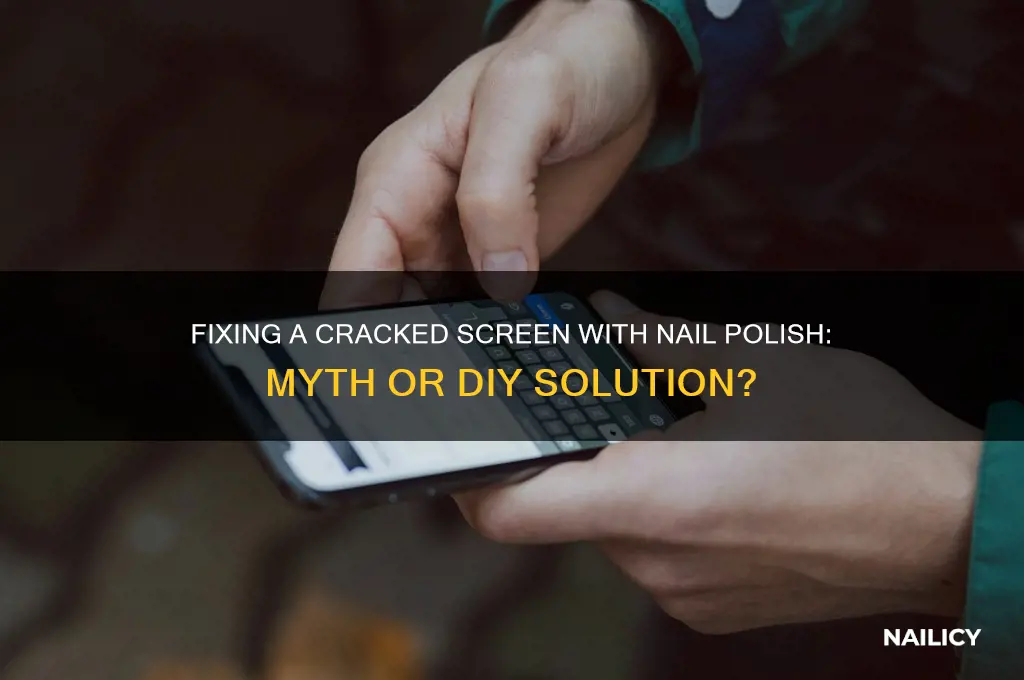 can you fix a cracked creen with nail polish