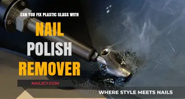 How to Repair Plastic Glasses with Nail Polish Remover?