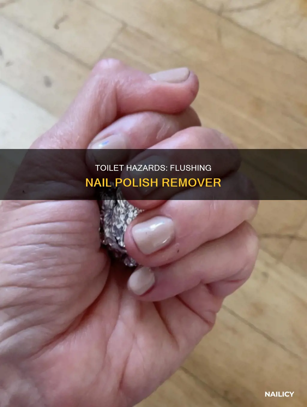 can you flush nail polish remover down the toilet