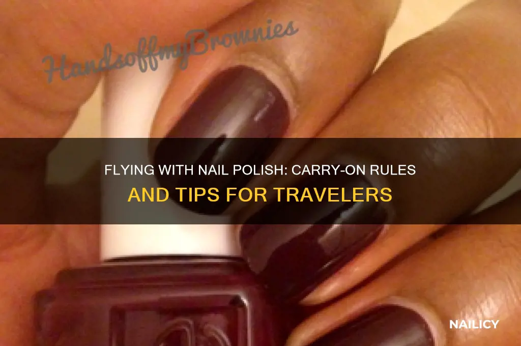 Flying With Nail Polish: Carry-On Rules And Tips For Travelers | Nailicy