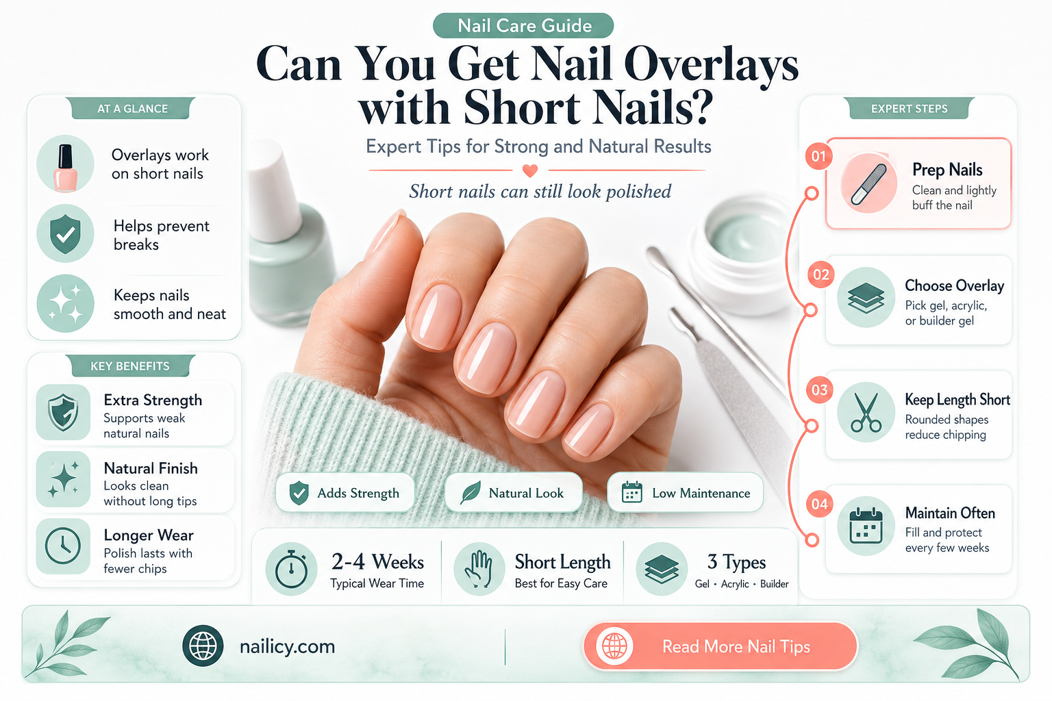 are my nails too short for overlay