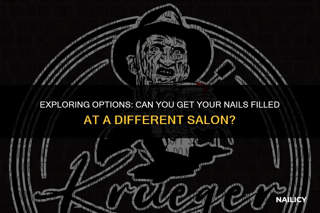 can you get your nails filled at a different salon