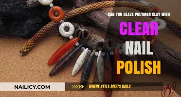 Glazing Polymer Clay with Clear Nail Polish: A Creative Hack?