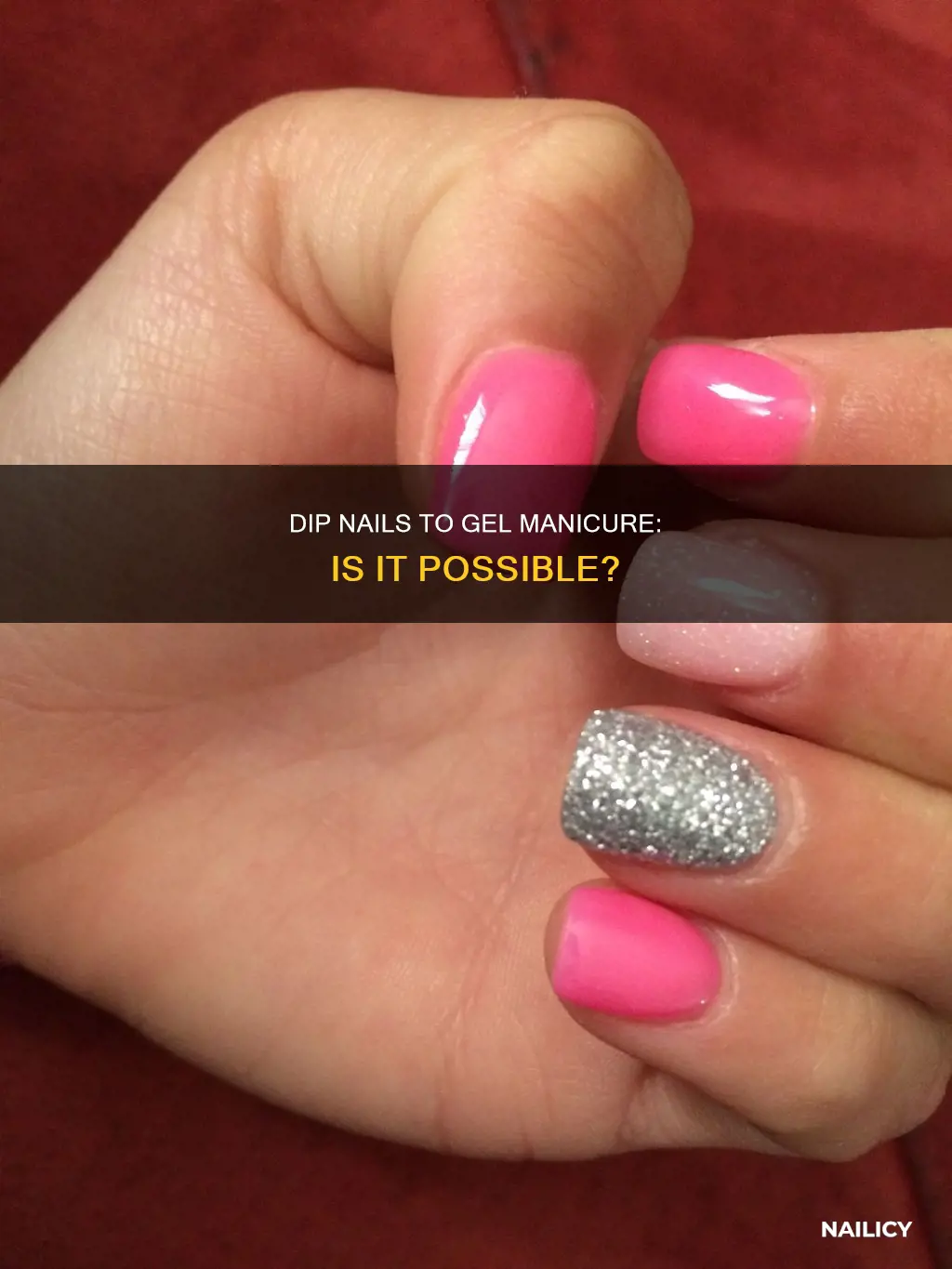 can you go from dip nailos to gel manicure