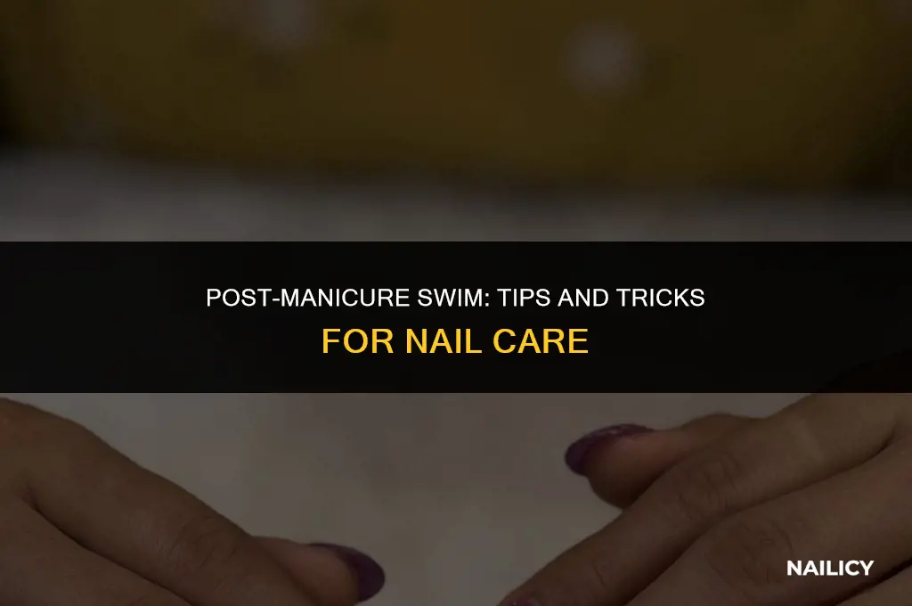 can you go swimming after getting nails done