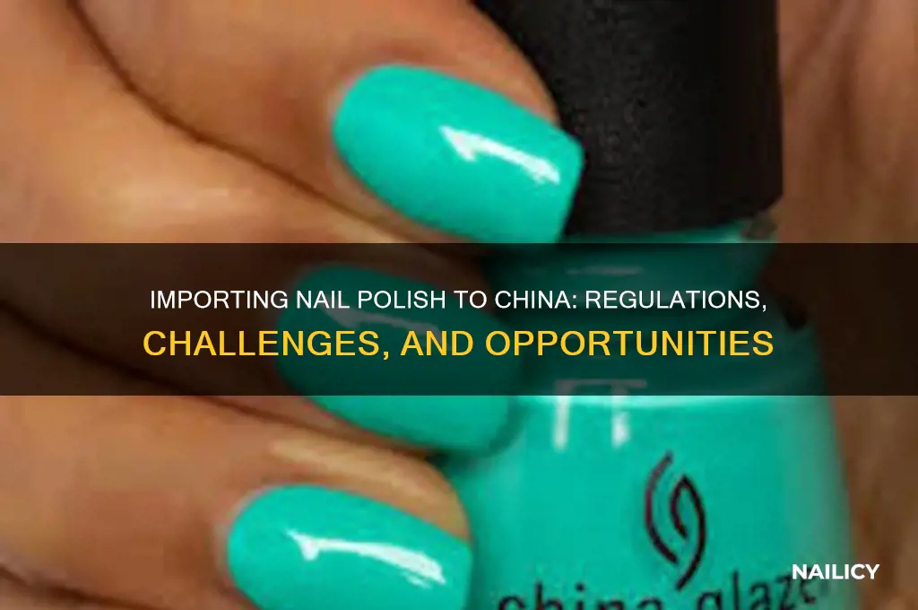 can you import nail polish to china