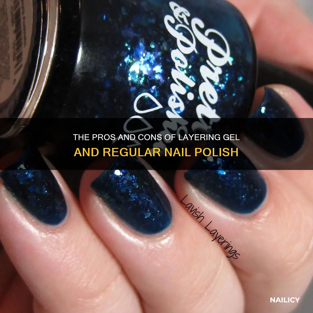 can you layer gel and normal nail polish