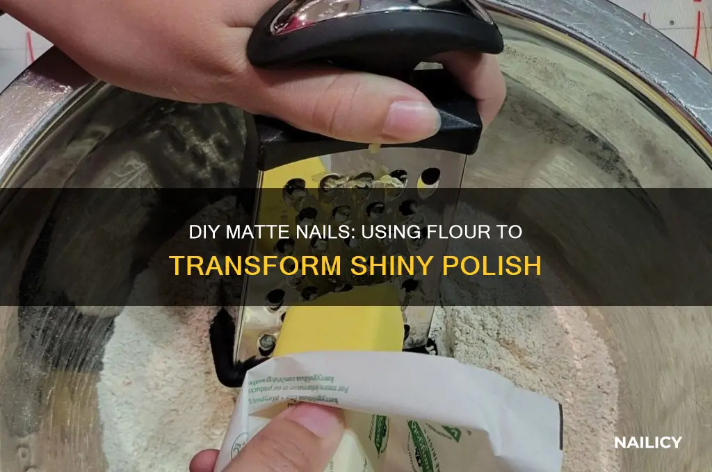 can you make matte nail polish with flour