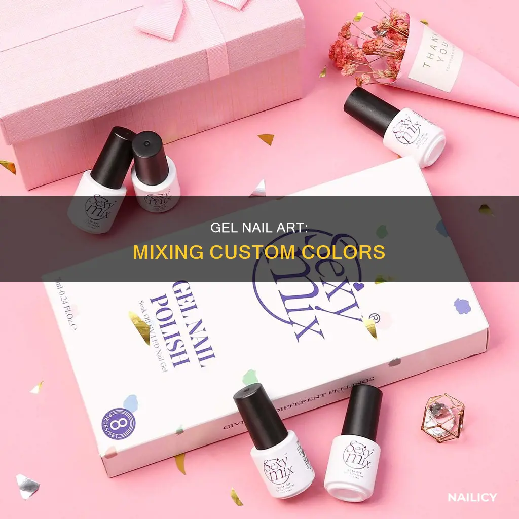 can you mix gel nail polish to make different colors