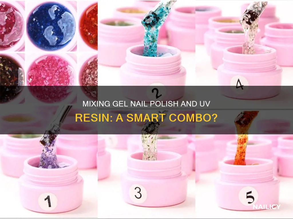 can you mix gel nail polish with uv resin