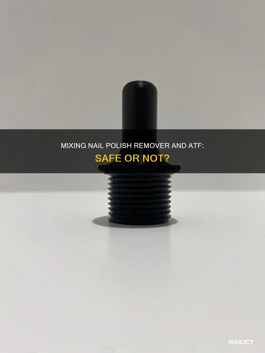 can you mix nail polish remover with atf