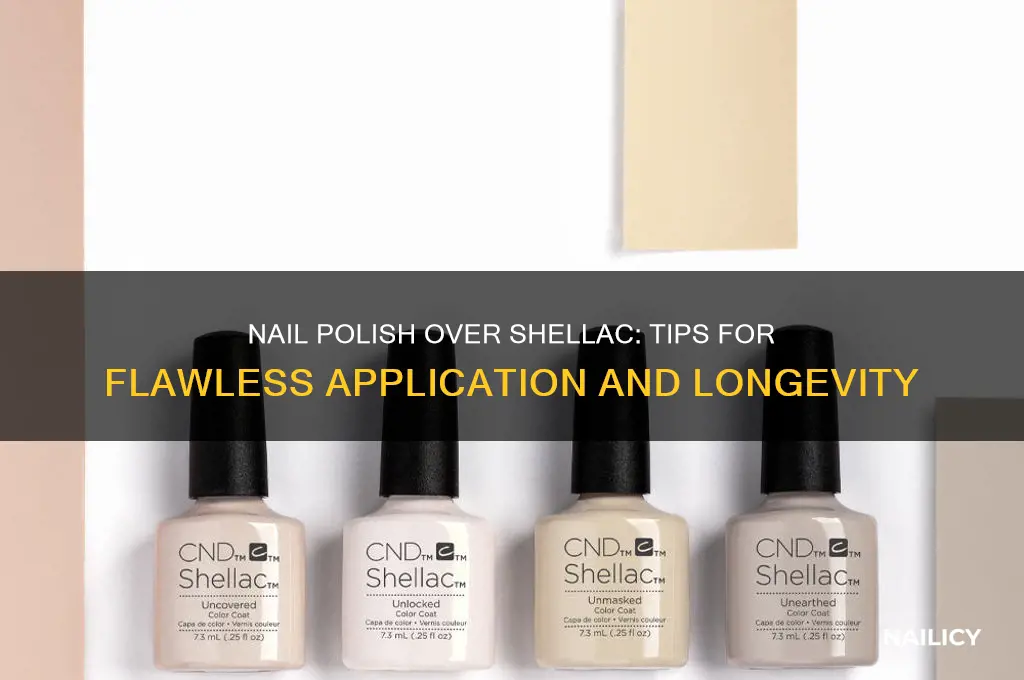 can you nail polish over shellac