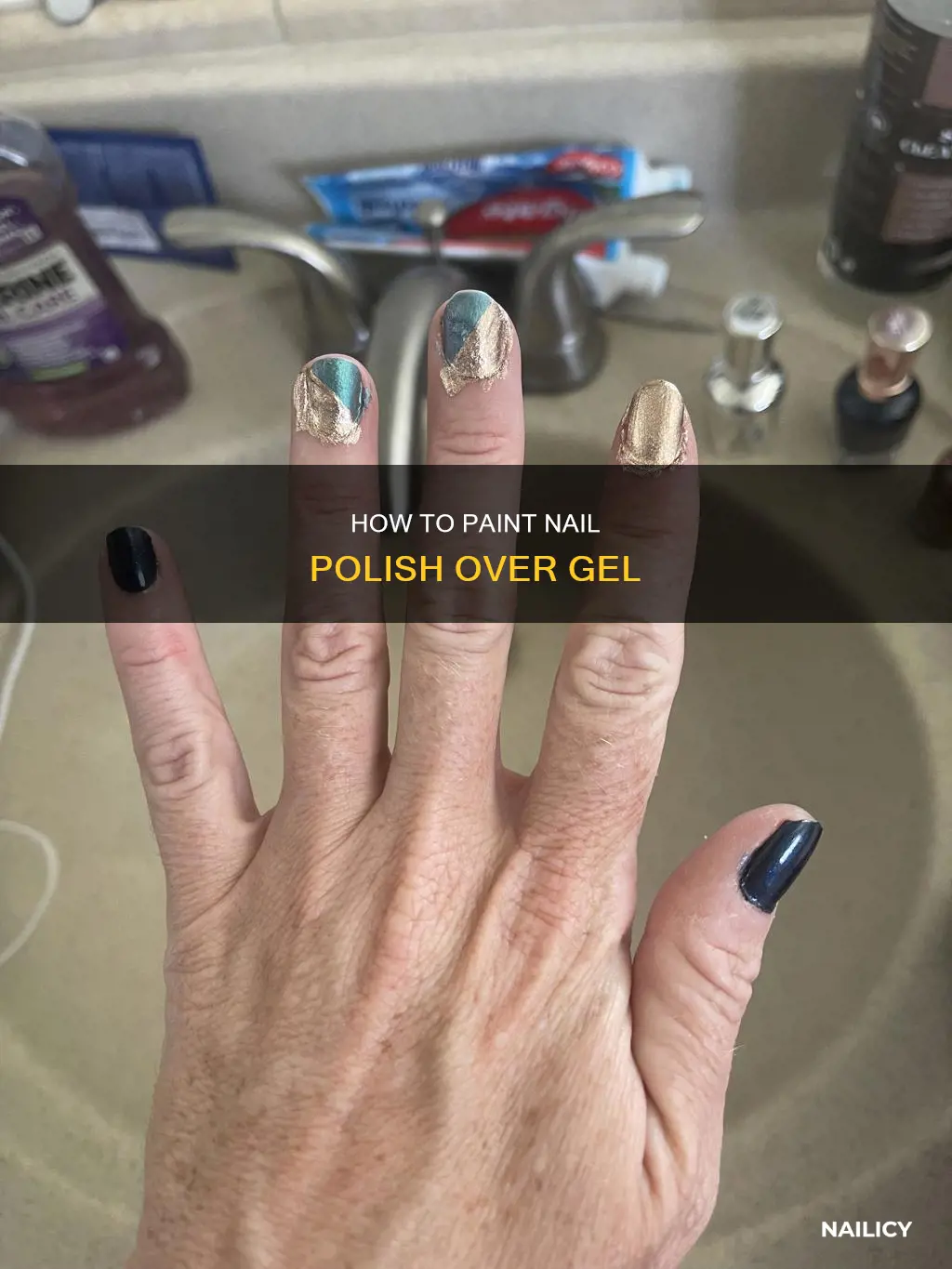 can you pain nail polish over gel