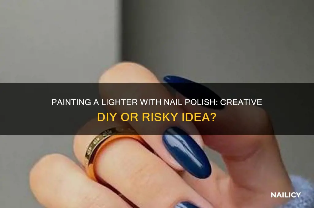 can you paint a lighter with nail polish