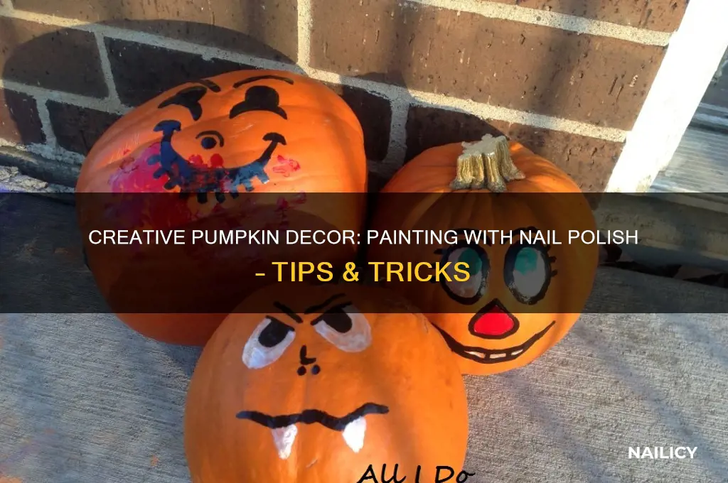 can you paint a pumpkin with nail polish