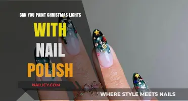 Creative Holiday Hack: Painting Christmas Lights with Nail Polish