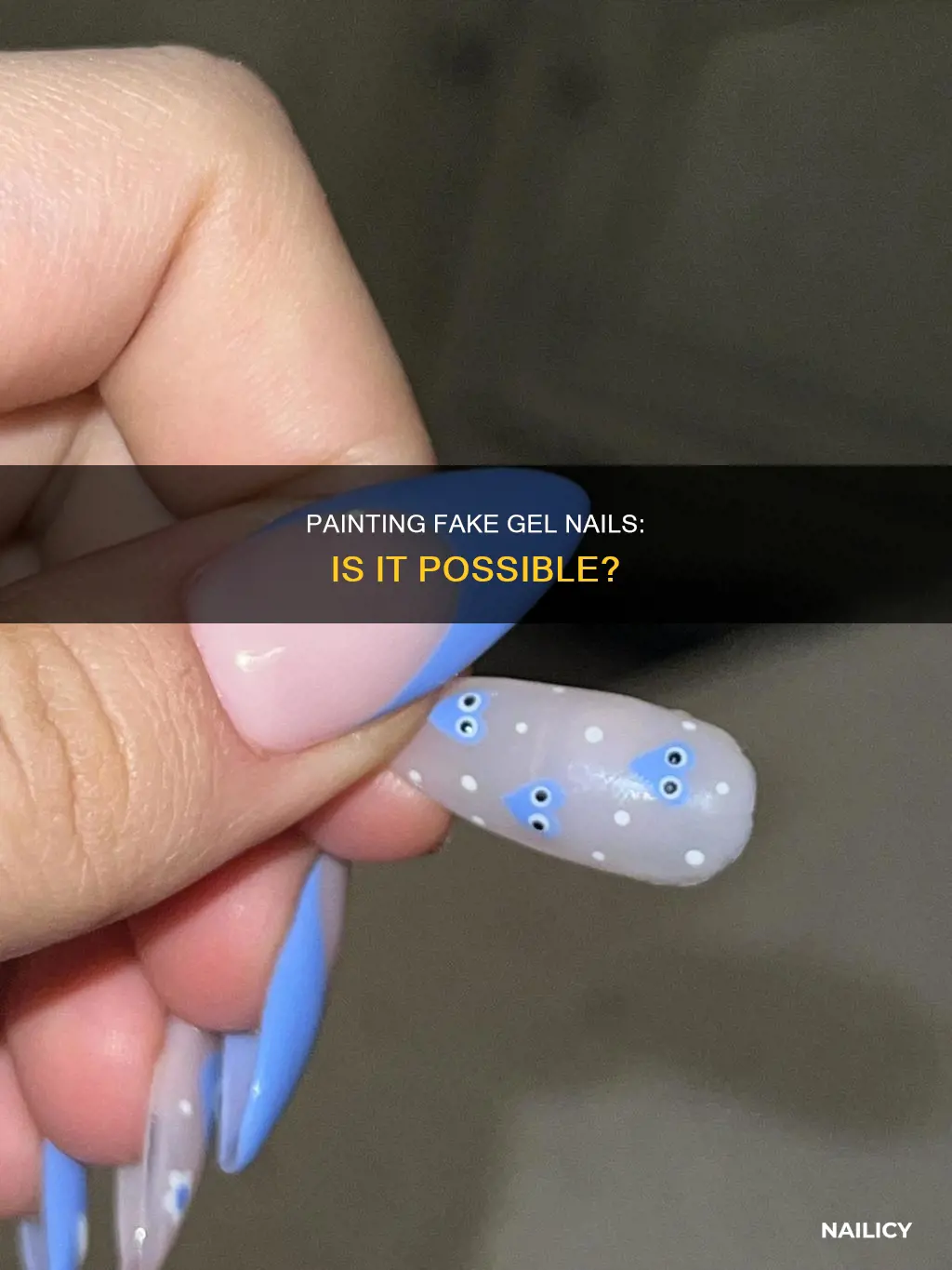 can you paint fake gel nails
