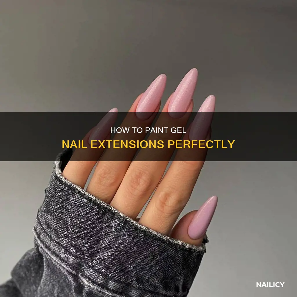 can you paint gel nail extensions
