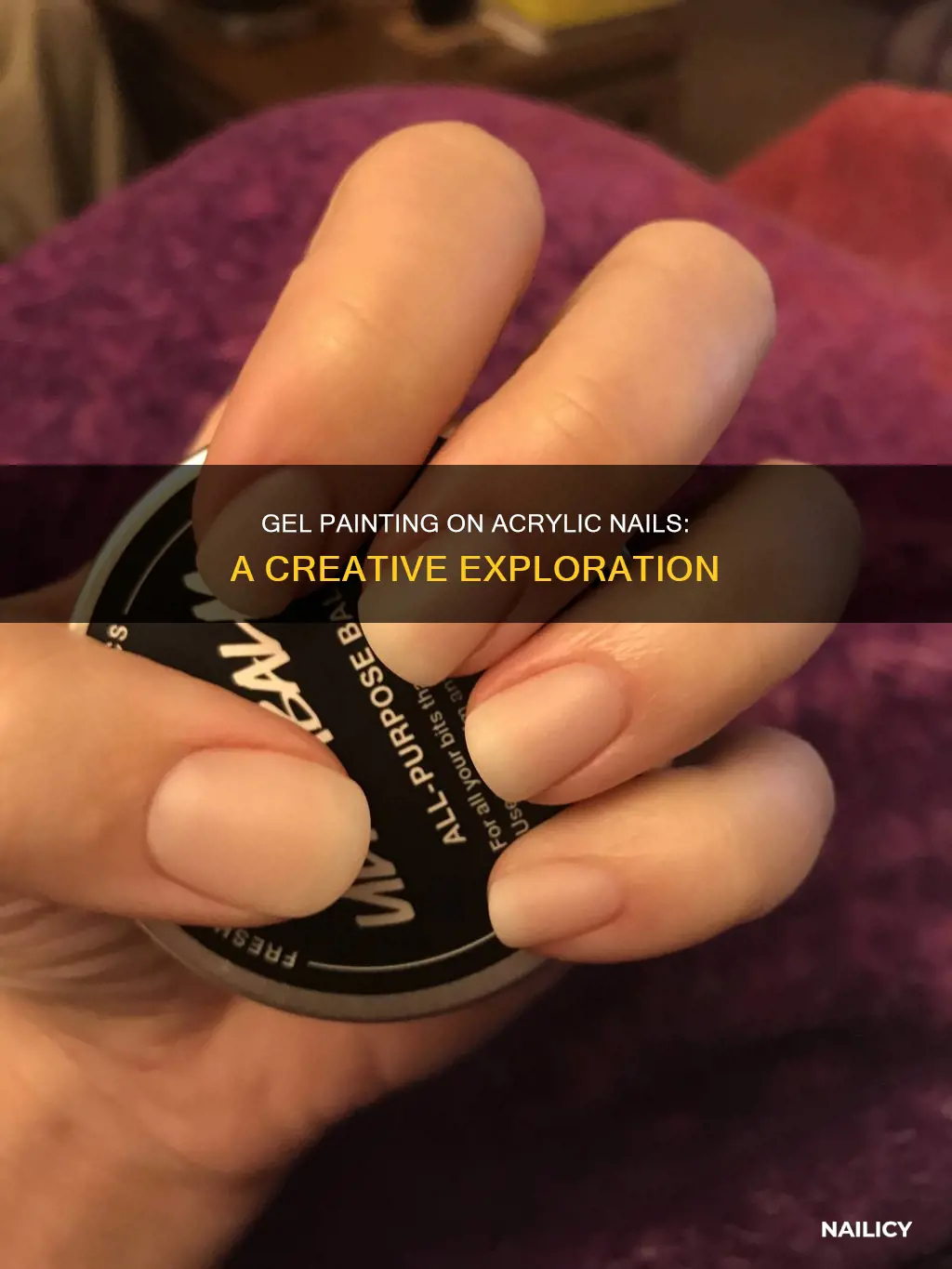 can you paint gel over acrylic nails