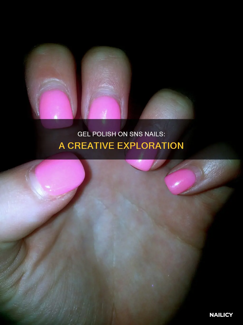 can you paint gel polish on sns nail powder