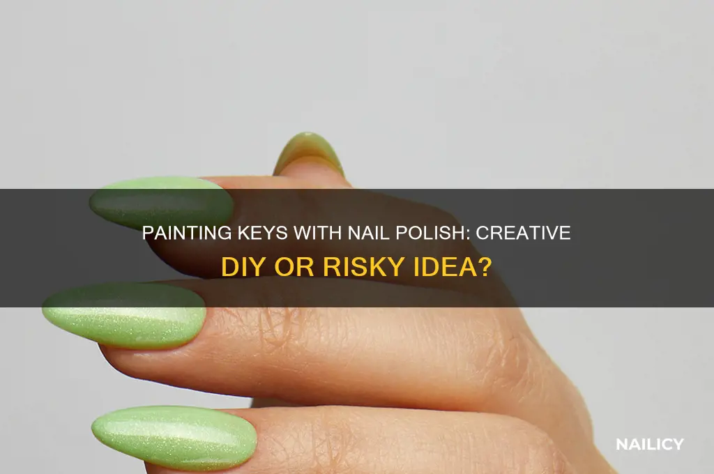 can you paint keys with nail polish