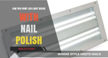 Painting LED Bulbs with Nail Polish: Creative or Risky Idea?