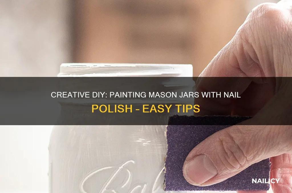 can you paint mason jars with nail polish