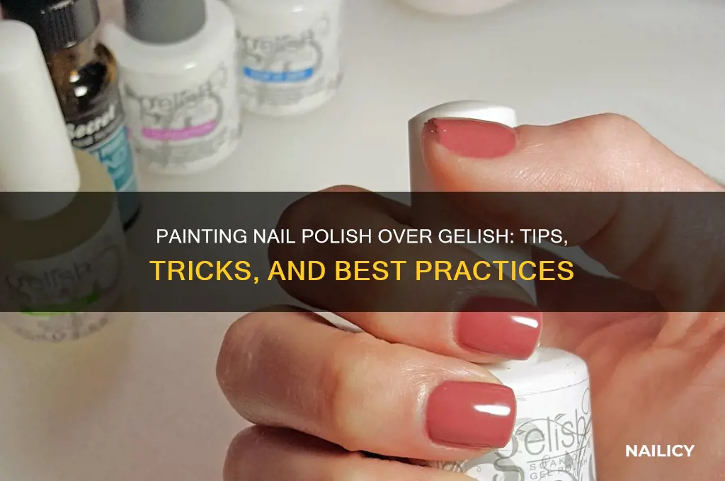 can you paint nail polish over gelish