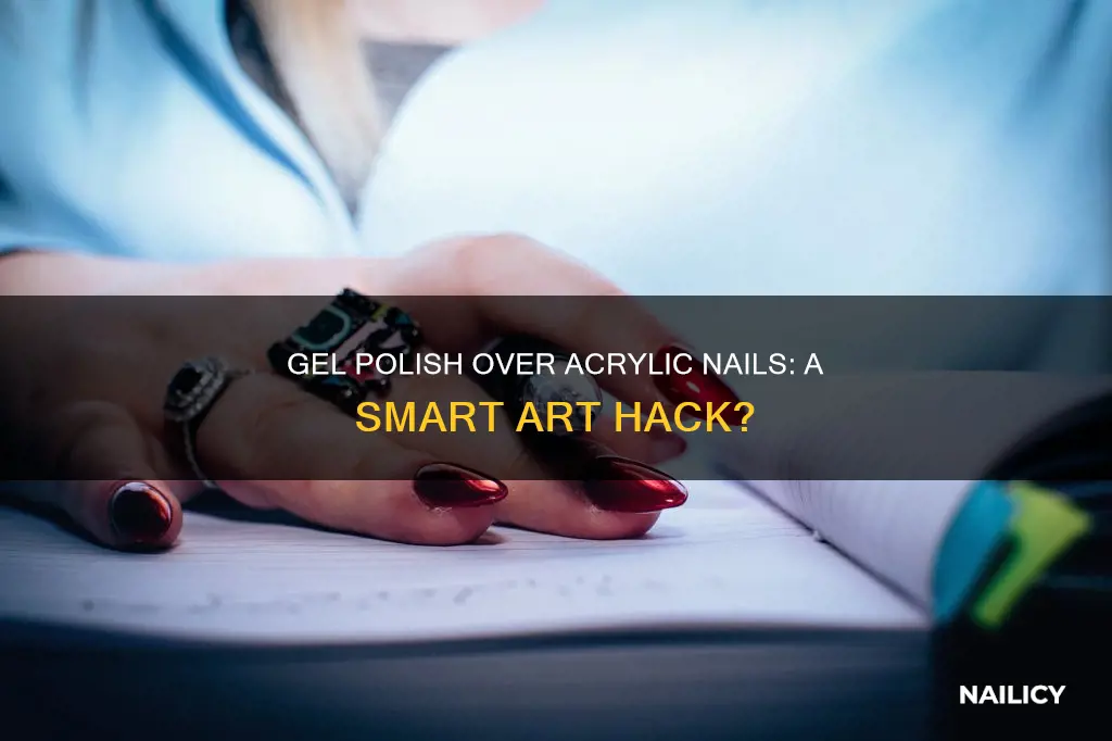 can you paint over acrylic nails with gel polish